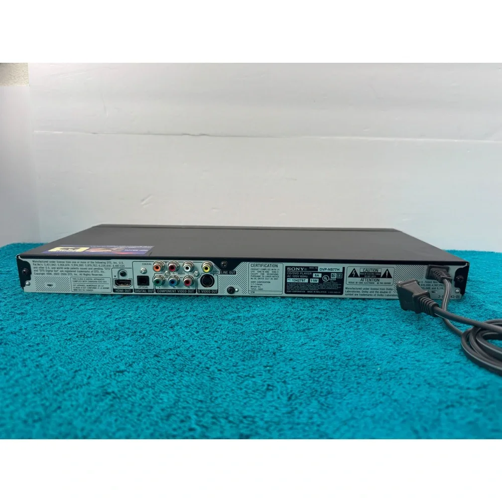 Sony DVP-NS77H DVD Player 1080p Upscaling HDMI Precision Cinema Progressive